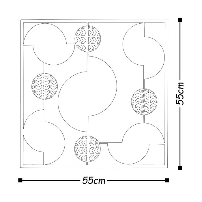 Wallity Metal Art My World - Escultura de Pared Multicolor Wallity Metal Art My World - Escultura de Pared Multicolor